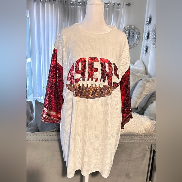 Sale‼️San Francisco 49er Sequin Dress. No discount - Picture 8 of 10